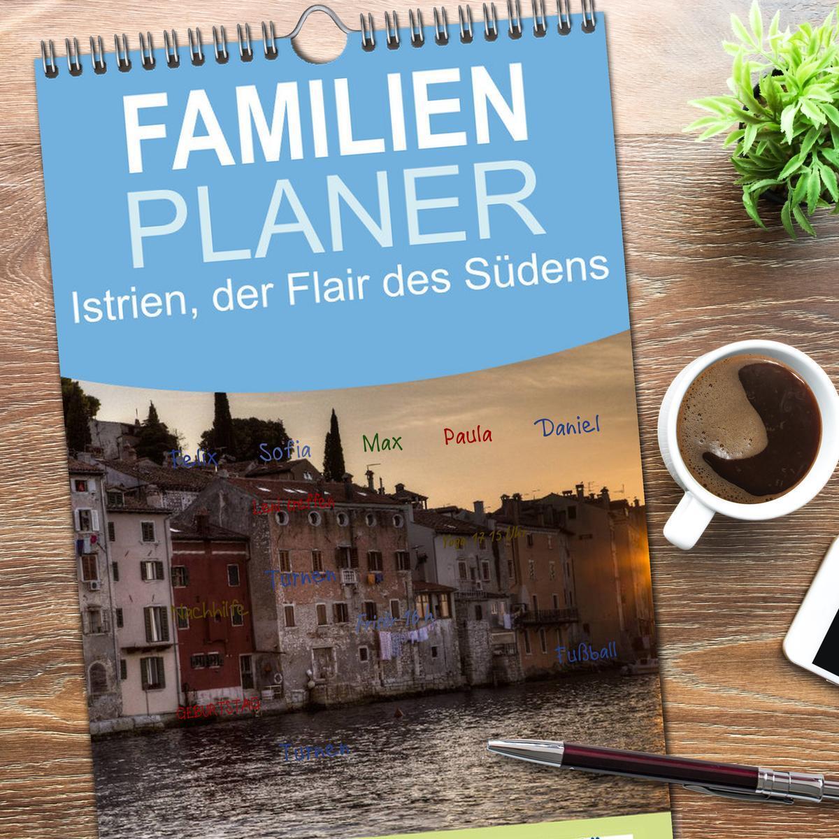 Bild: 9783457109540 | Familienplaner 2025 - Istrien, der Flair des Südens mit 5 Spalten...