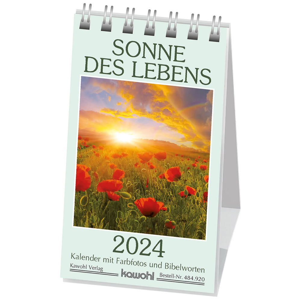 Cover: 9783754892046 | Sonne des Lebens 2024 | Mini-Kalender mit Bibelworten und Farbfotos