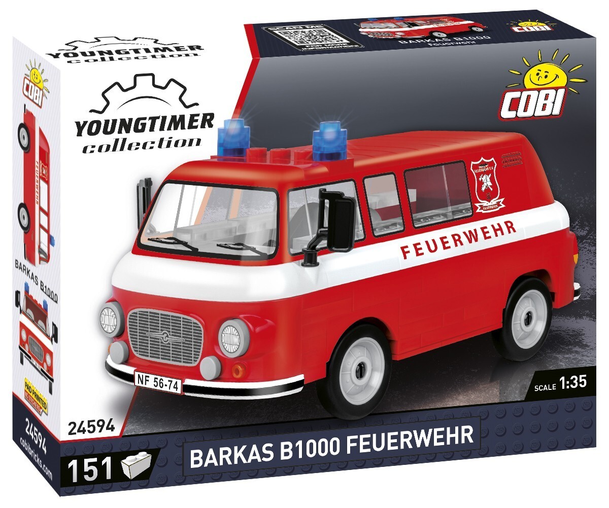Cover: 5902251245948 | COBI Youngtimer Collection 24594 - BARKAS B1000 Feuerwehr, 215...