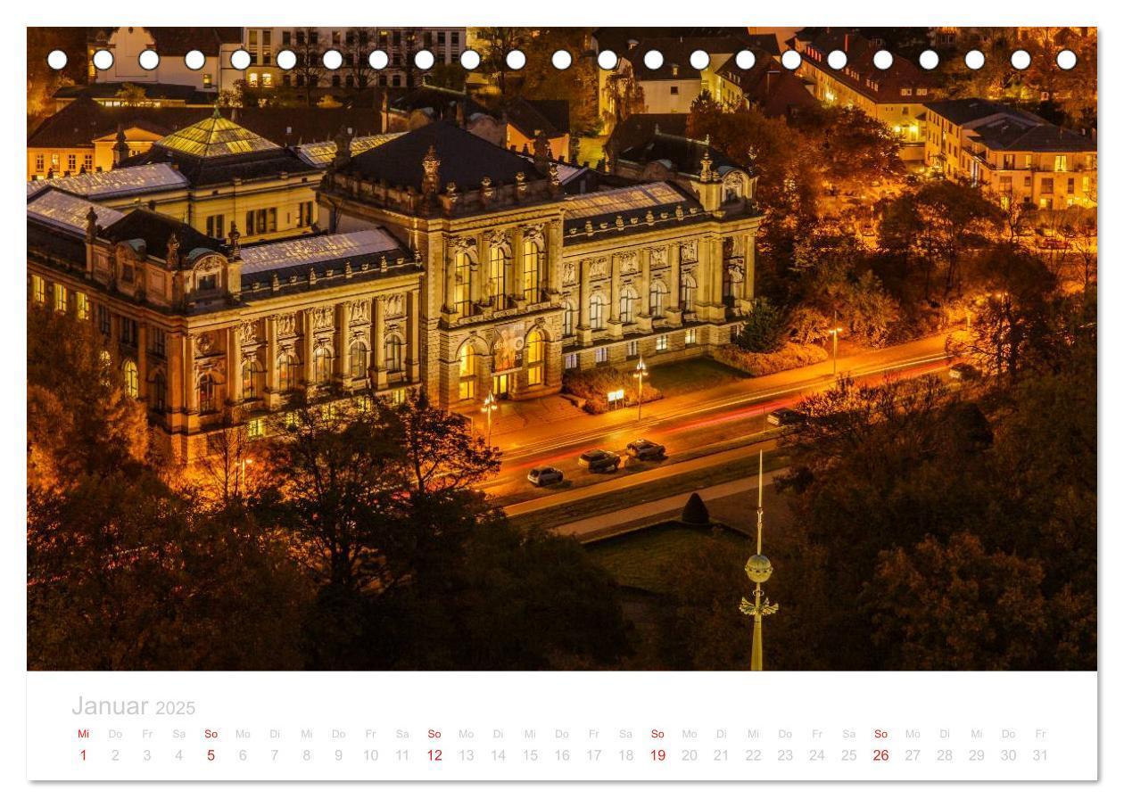 Bild: 9783435503261 | Hannover bei Nacht (Tischkalender 2025 DIN A5 quer), CALVENDO...