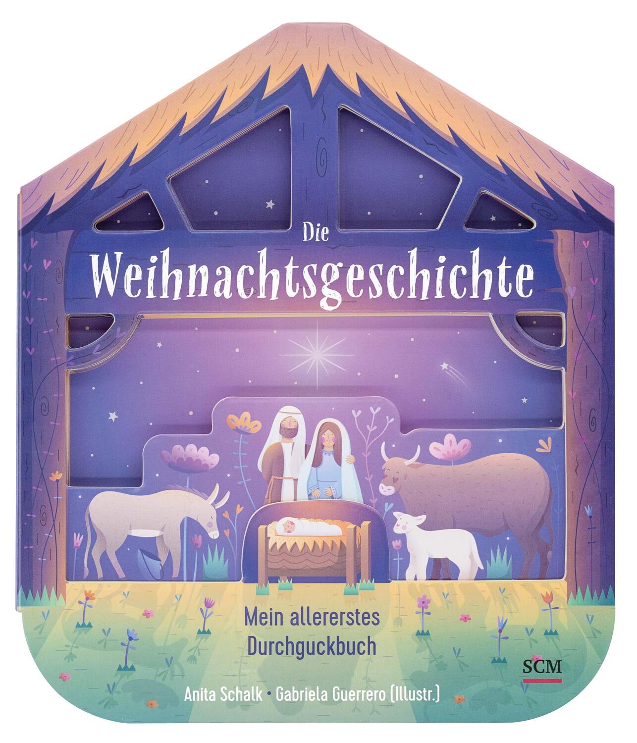 Cover: 9783417289398 | Die Weihnachtsgeschichte - Mein allererstes Durchguckbuch | Schalk