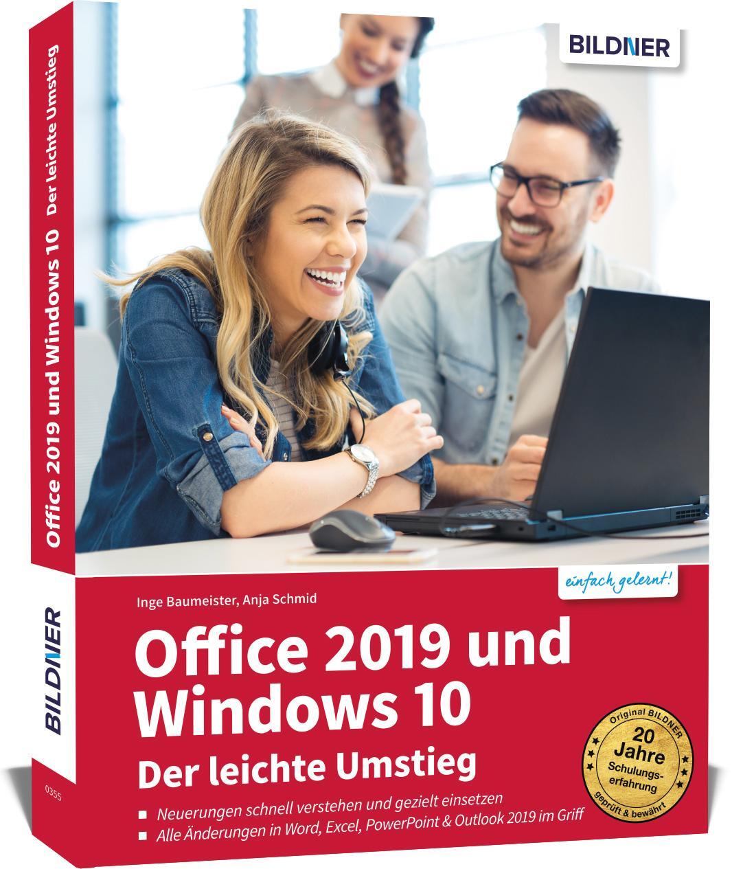 Cover: 9783832803339 | Office 2019 und Windows 10 - Der leichte Umstieg | Anja Schmid (u. a.)