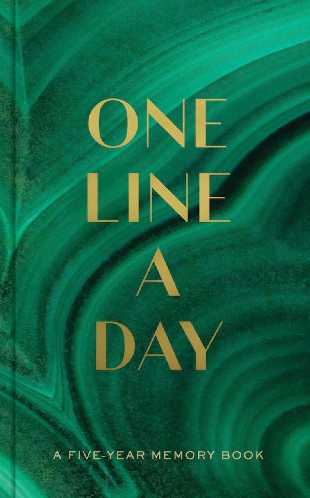 Cover: 9781797225494 | Malachite Green One Line a Day | A Five-Year Memory Book | Books