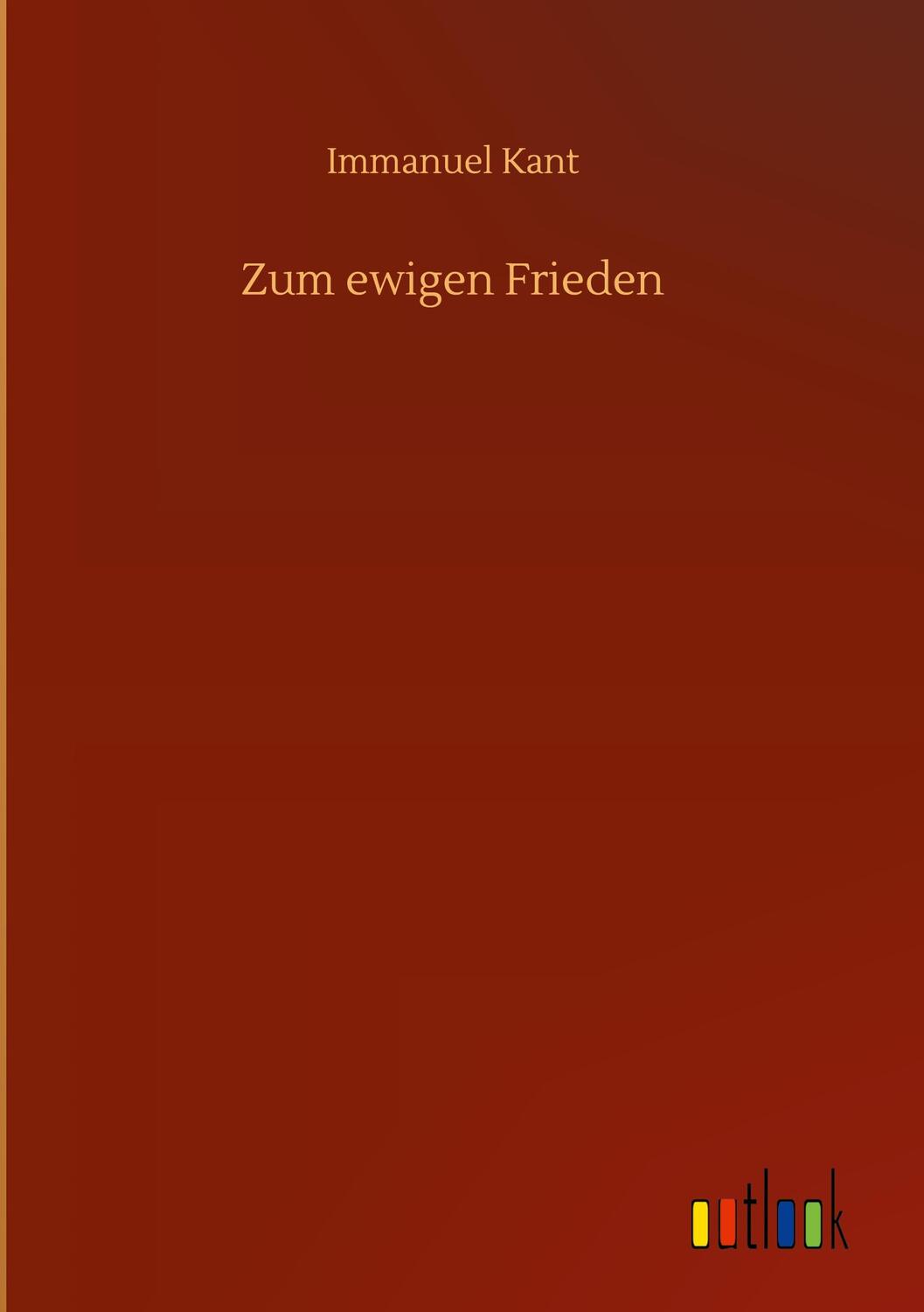 Cover: 9783752396812 | Zum ewigen Frieden | Immanuel Kant | Buch | 44 S. | Deutsch | 2020
