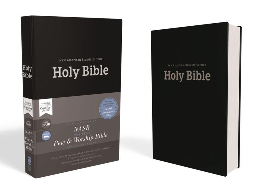 Cover: 9780310451044 | Nasb, Pew and Worship Bible, Hardcover, Black, 1995 Text, Comfort...