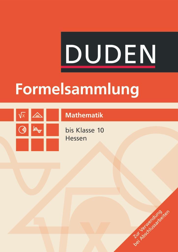 Cover: 9783835590304 | Formelsammlung Mathematik 7.-10. Schuljahr Hessen | Taschenbuch | 2010