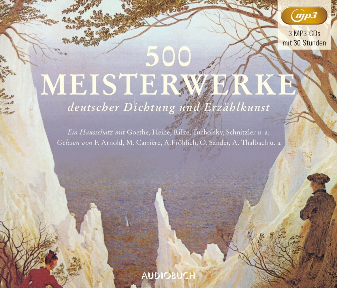 Cover: 9783958625433 | 500 Meisterwerke deutscher Dichtung und Erzählkunst, 3 Audio-CD, 3 MP3