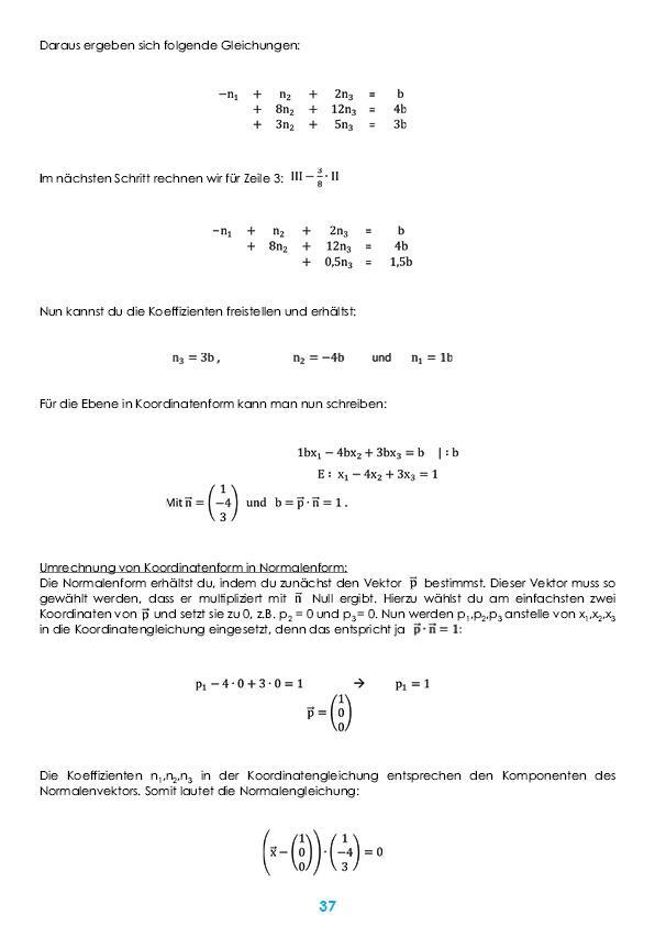 Bild: 9783946641131 | Mathematik Oberstufe Teil 3 - Vektorrechnung Abitur StrandMathe...