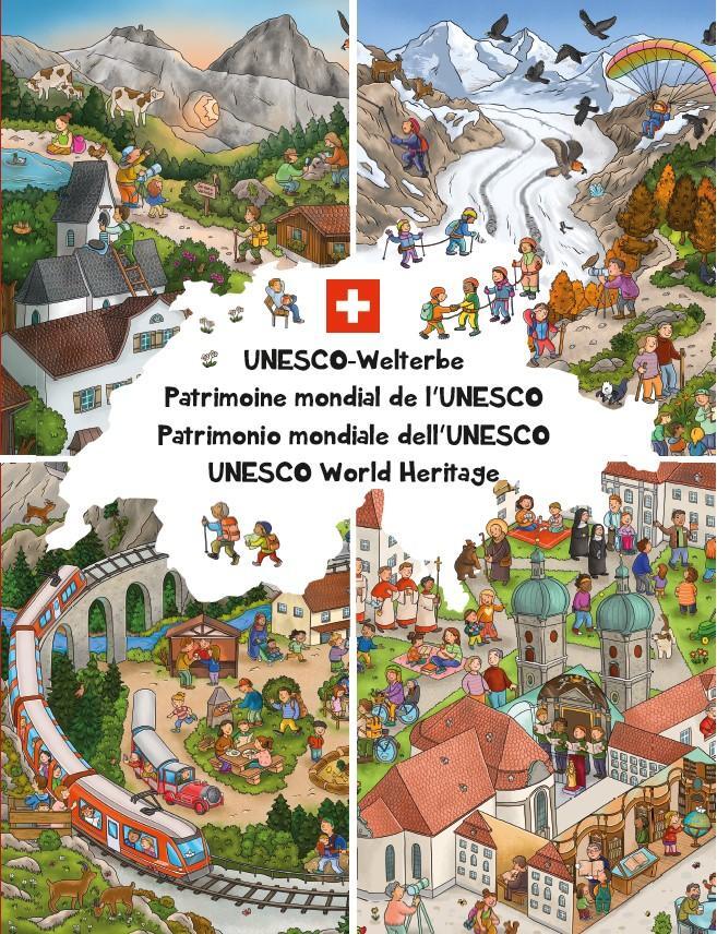 Cover: 9783985851447 | UNESCO-Welterbe Wimmelbuch Schweiz | Buch | 14 S. | Deutsch | 2024