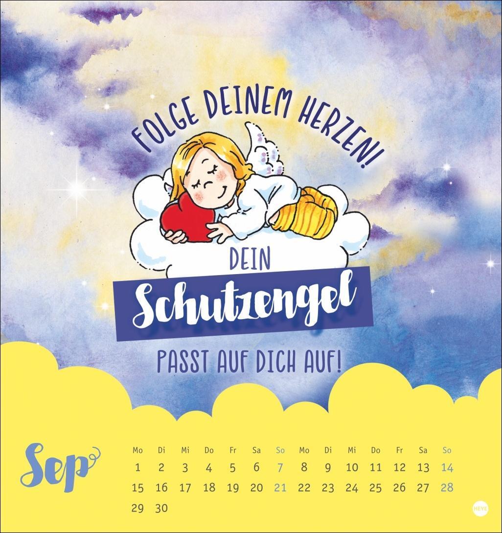 Bild: 9783756408009 | Schutzengel Postkartenkalender 2025 | Heye | Kalender | Spiralbindung