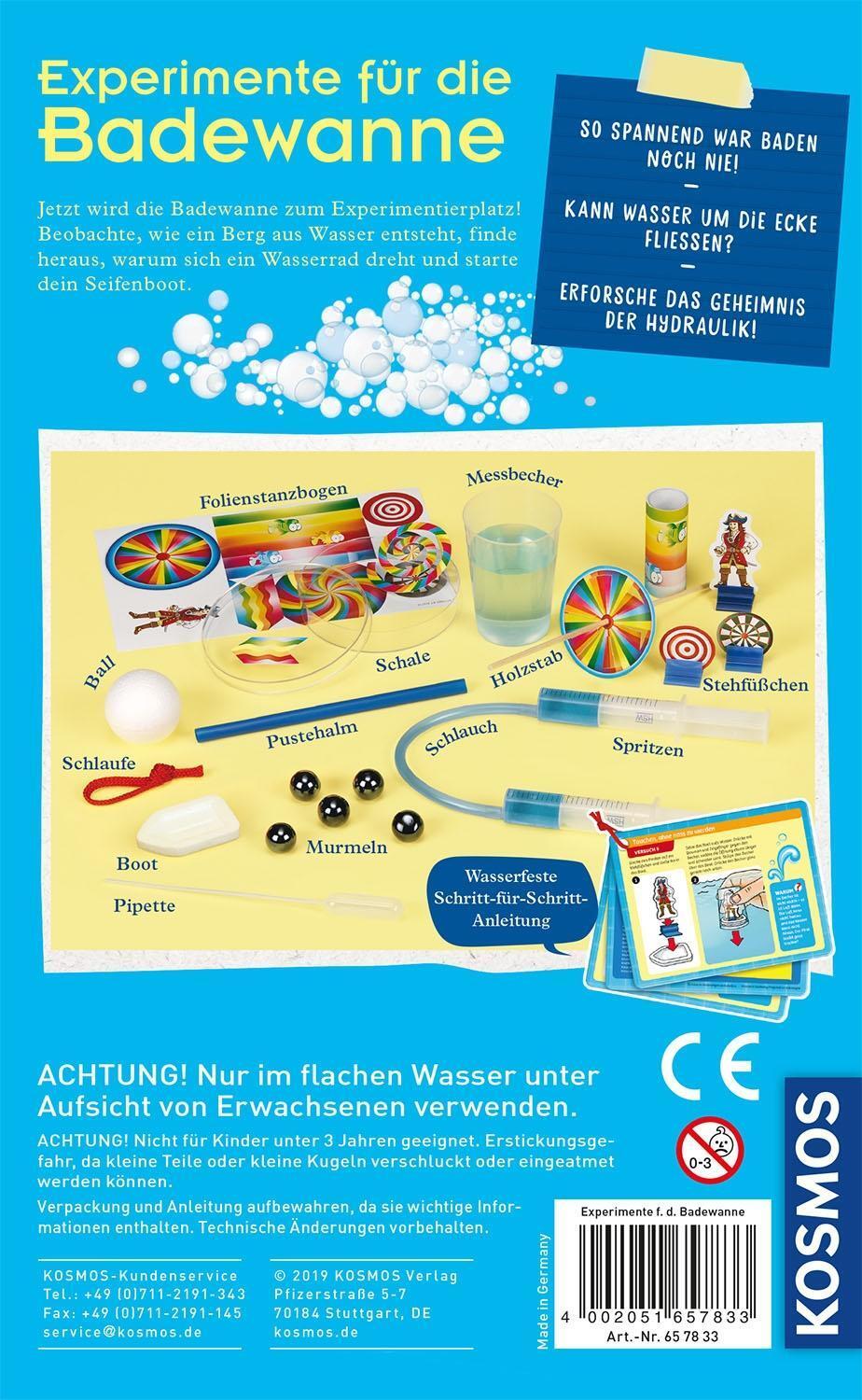 Bild: 4002051657833 | Experimente für die Badewanne | Experimentierkasten | Spiel | Deutsch