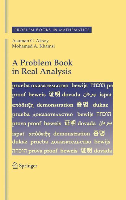 Cover: 9781441912954 | A Problem Book in Real Analysis | Mohamed A. Khamsi (u. a.) | Buch