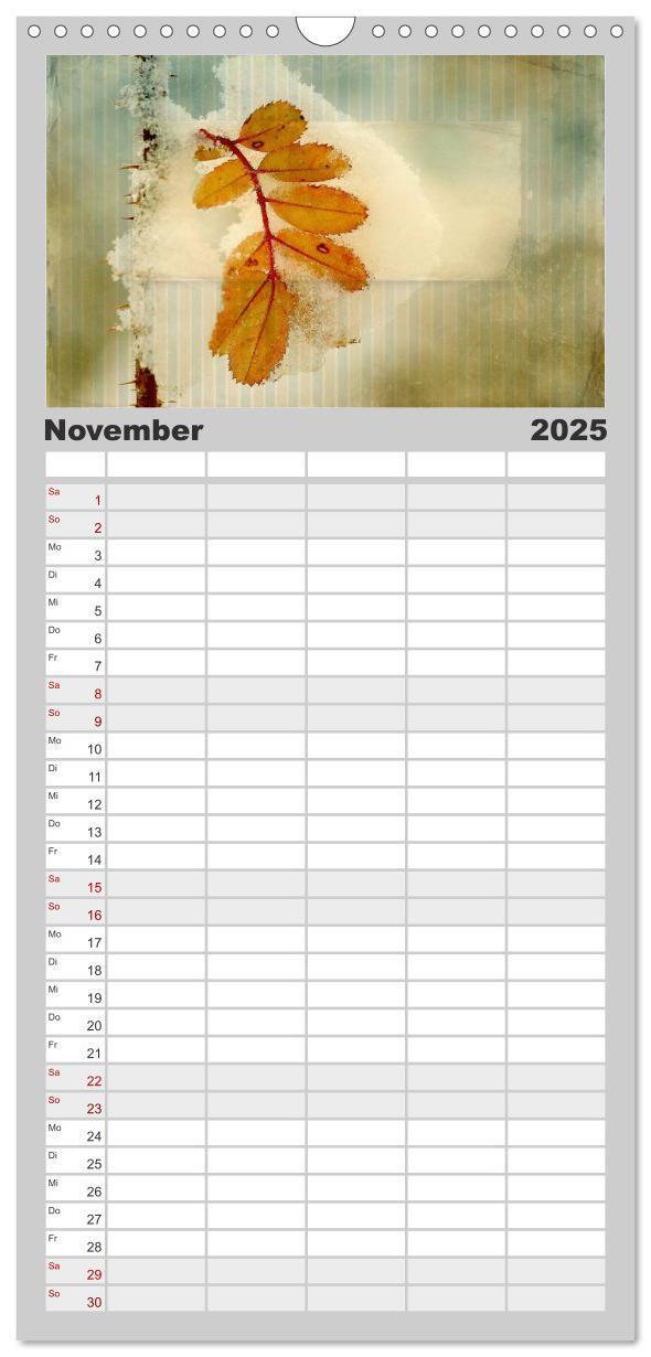 Bild: 9783457125533 | Familienplaner 2025 - Vintage Style mit 5 Spalten (Wandkalender, 21...