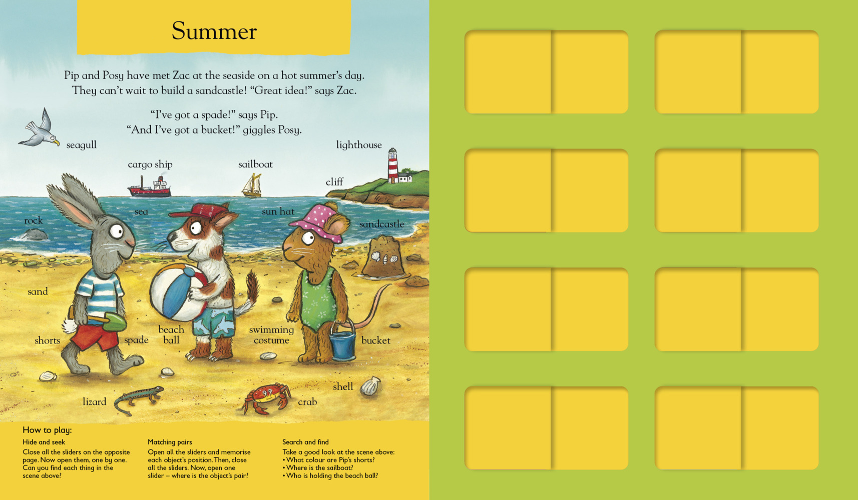 Bild: 9781805134053 | Pip and Posy: The Super Seasons (Memory Game Book) | Axel Scheffler