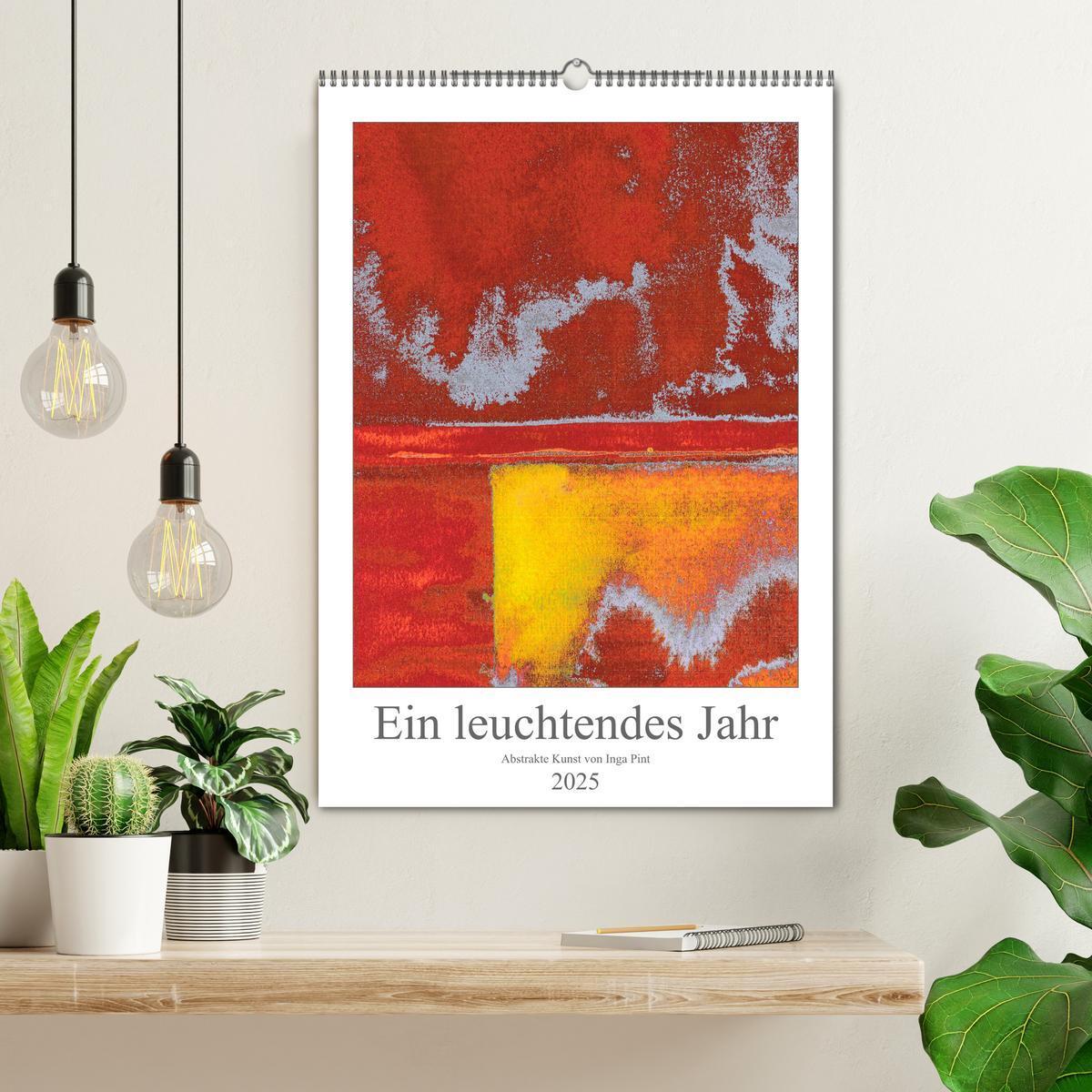 Bild: 9783435958436 | Ein leuchtendes Jahr: Abstrakte Kunst von Inga Pint (Wandkalender...