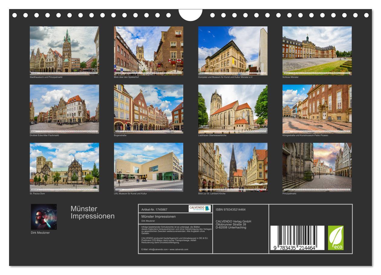 Bild: 9783435214464 | Münster Impressionen (Wandkalender 2025 DIN A4 quer), CALVENDO...