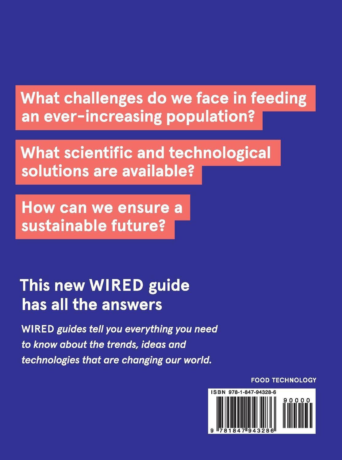 Rückseite: 9781847943286 | The Future of Food (WIRED guides) | Matthew Reynolds (u. a.) | Buch