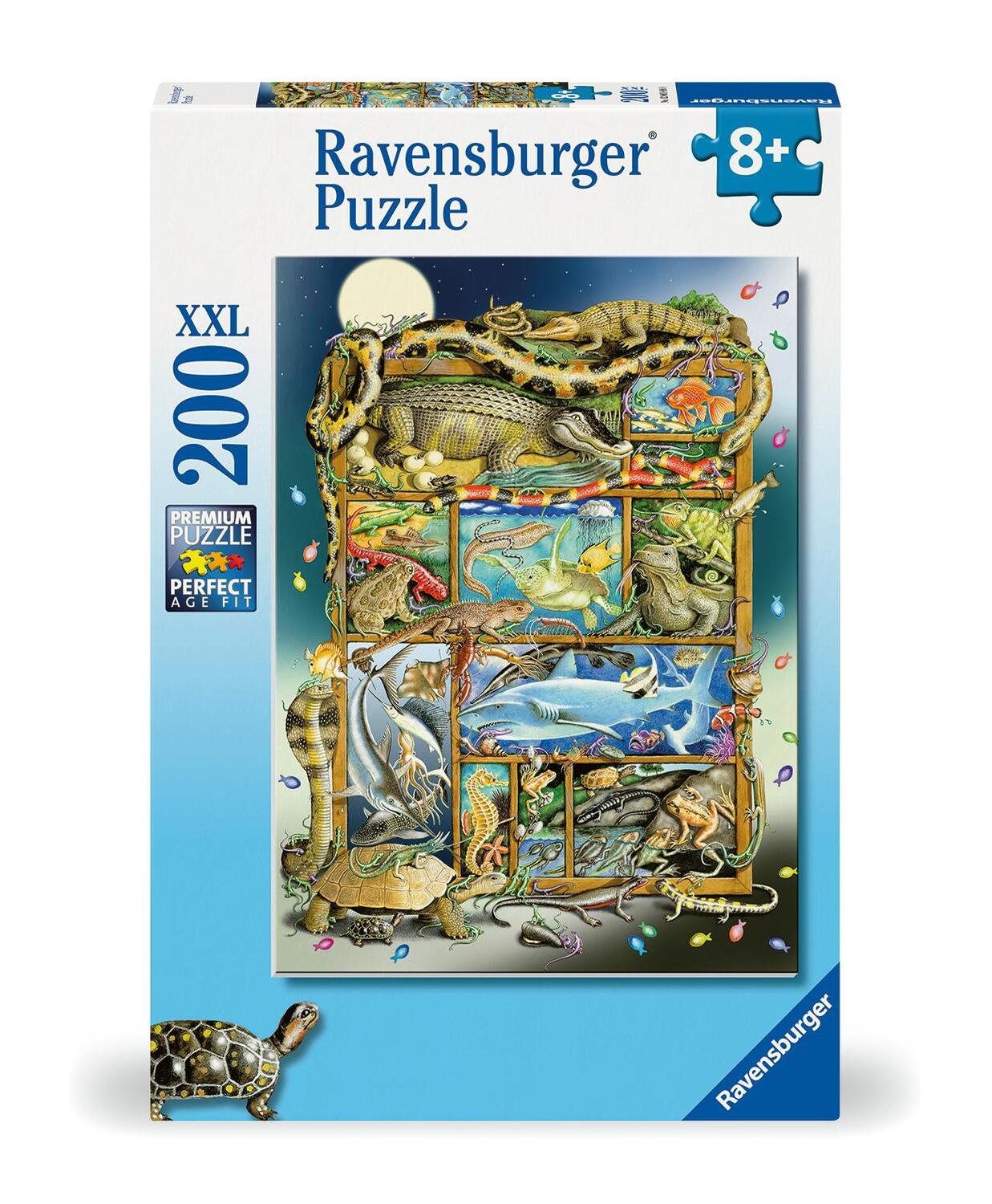 Cover: 4005555008668 | Ravensburger Kinderpuzzle - 12000866 Reptilien im Regal - 200 Teile...