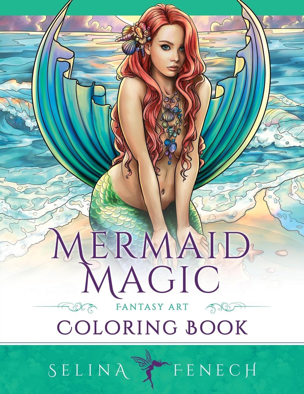 Cover: 9781922390394 | Mermaid Magic Fantasy Art Coloring Book | Coloring for Grown Ups