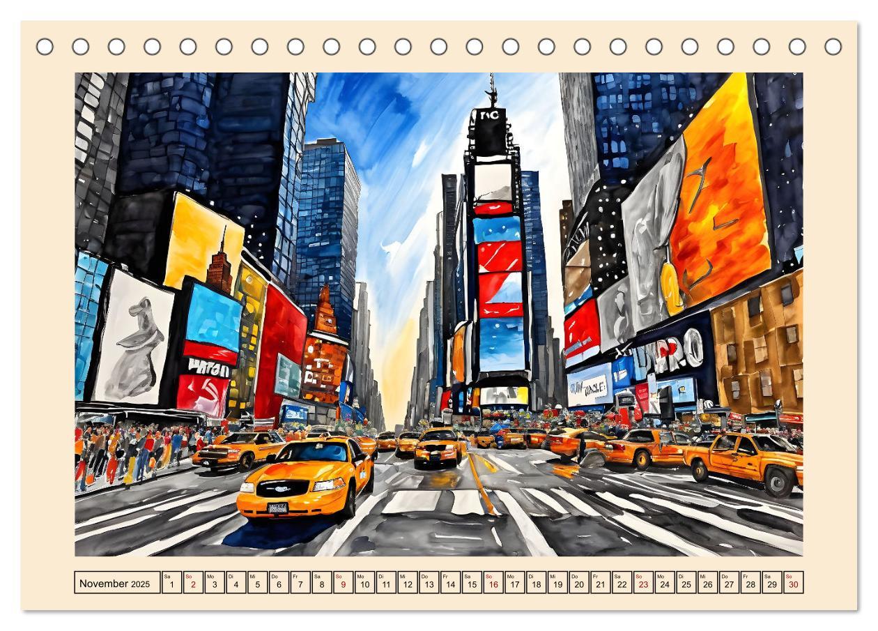 Bild: 9783457218471 | Sightseeing New York (Tischkalender 2025 DIN A5 quer), CALVENDO...