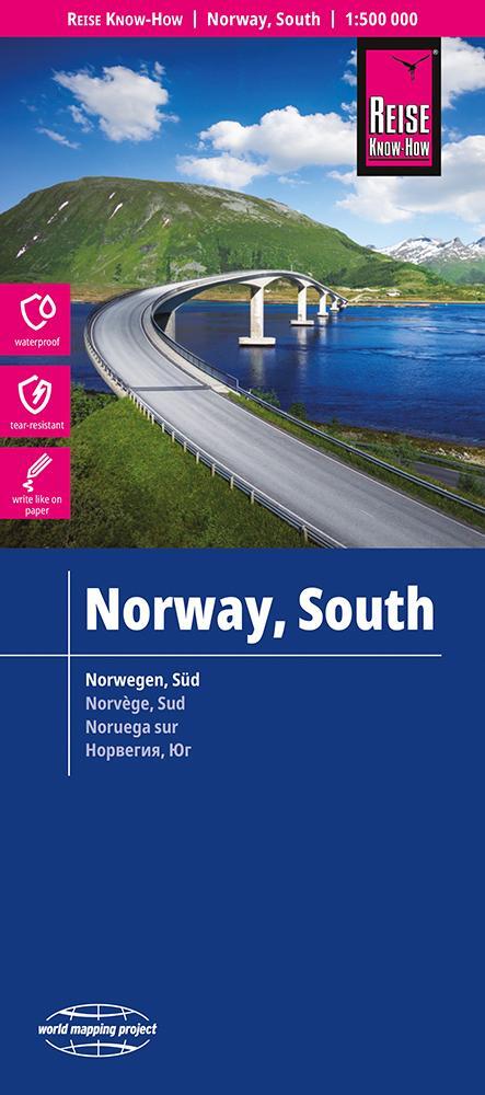 Cover: 9783831773527 | Reise Know-How Landkarte Norwegen Süd 1 : 500.000 | Rump | 2 S. | 2022