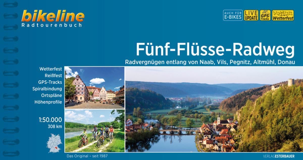 Cover: 9783711100986 | Fünf-Flüsse-Radweg | Esterbauer Verlag | Taschenbuch | Spiralbindung