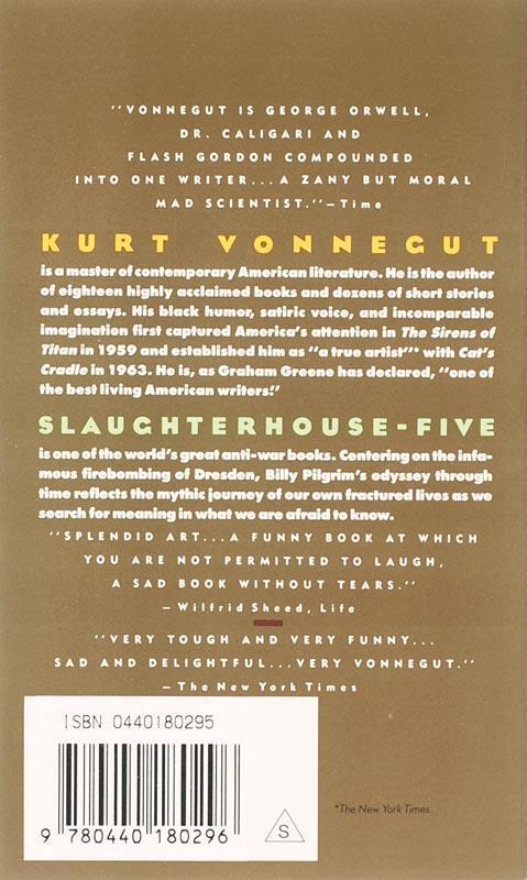 Rückseite: 9780440180296 | Slaughterhouse-Five | Kurt Vonnegut | Taschenbuch | 215 S. | Englisch