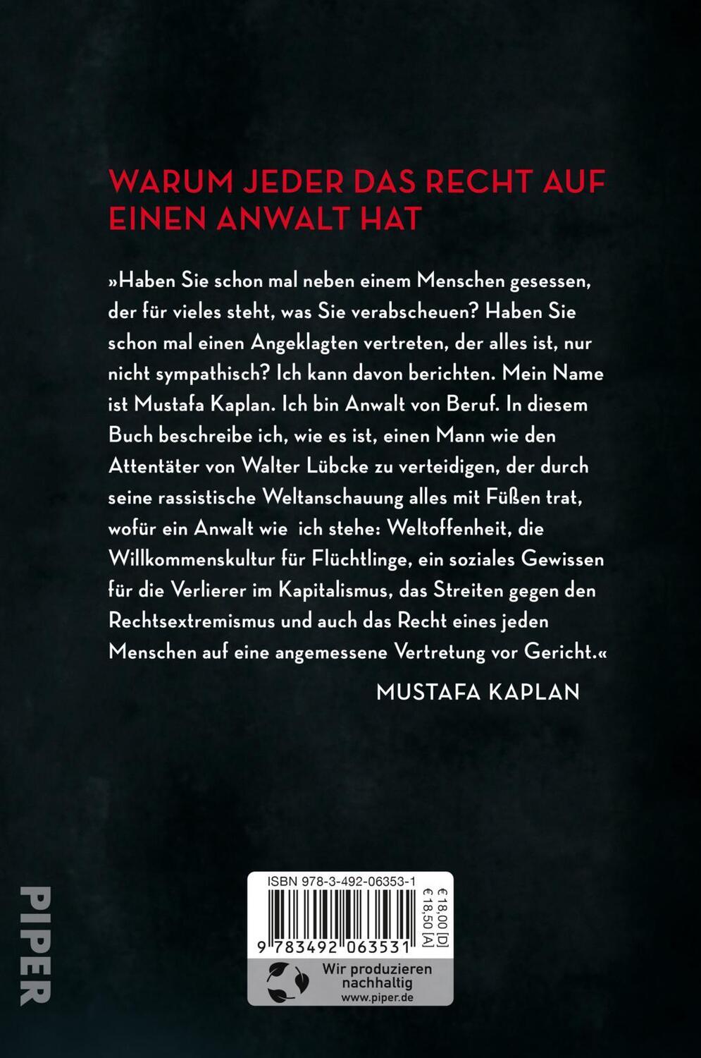 Rückseite: 9783492063531 | Anwalt der Bösen | Mustafa Kaplan | Taschenbuch | 256 S. | Deutsch