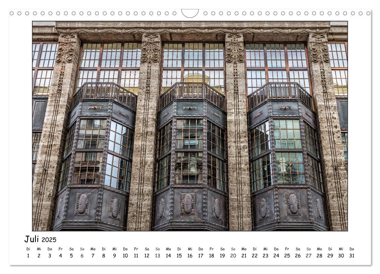 Bild: 9783435255566 | Wiener Jugendstil-Fassaden (Wandkalender 2025 DIN A3 quer),...