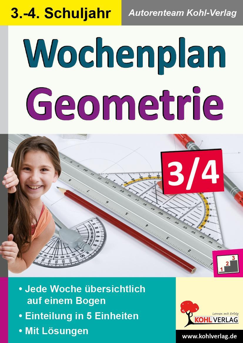 Cover: 9783960401117 | Wochenplan Geometrie / Klasse 3-4 | Taschenbuch | Wochenplan | Deutsch