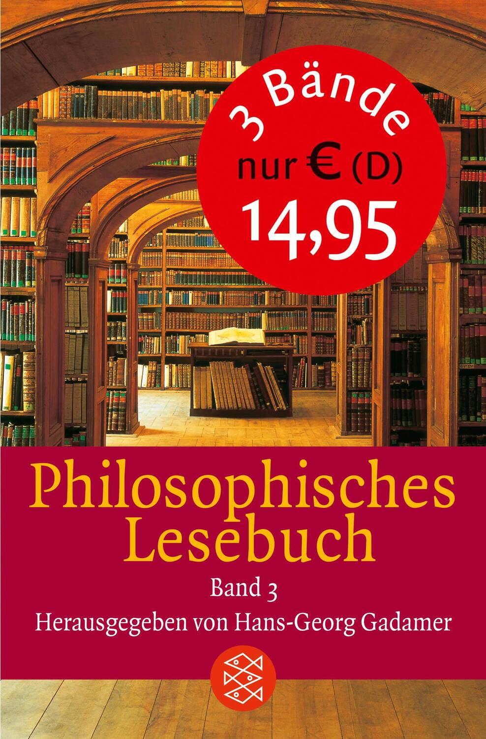 Cover: 9783596161652 | Philosphisches Lesebuch | Band 1/ Band 2/ Band 3 | Hans-Georg Gadamer