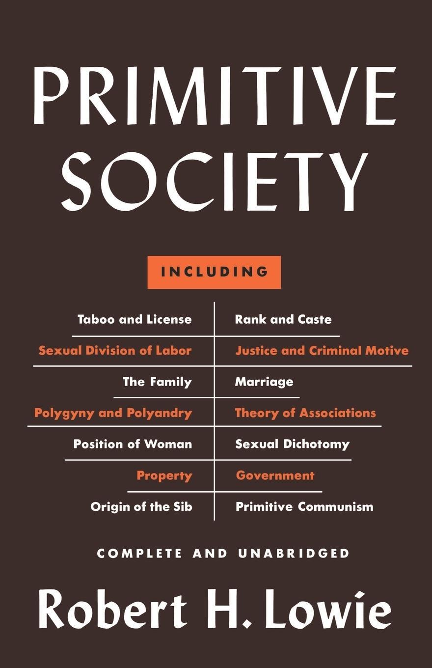 Cover: 9780871400086 | Primitive Society | Robert Harry Lowie | Taschenbuch | Paperback