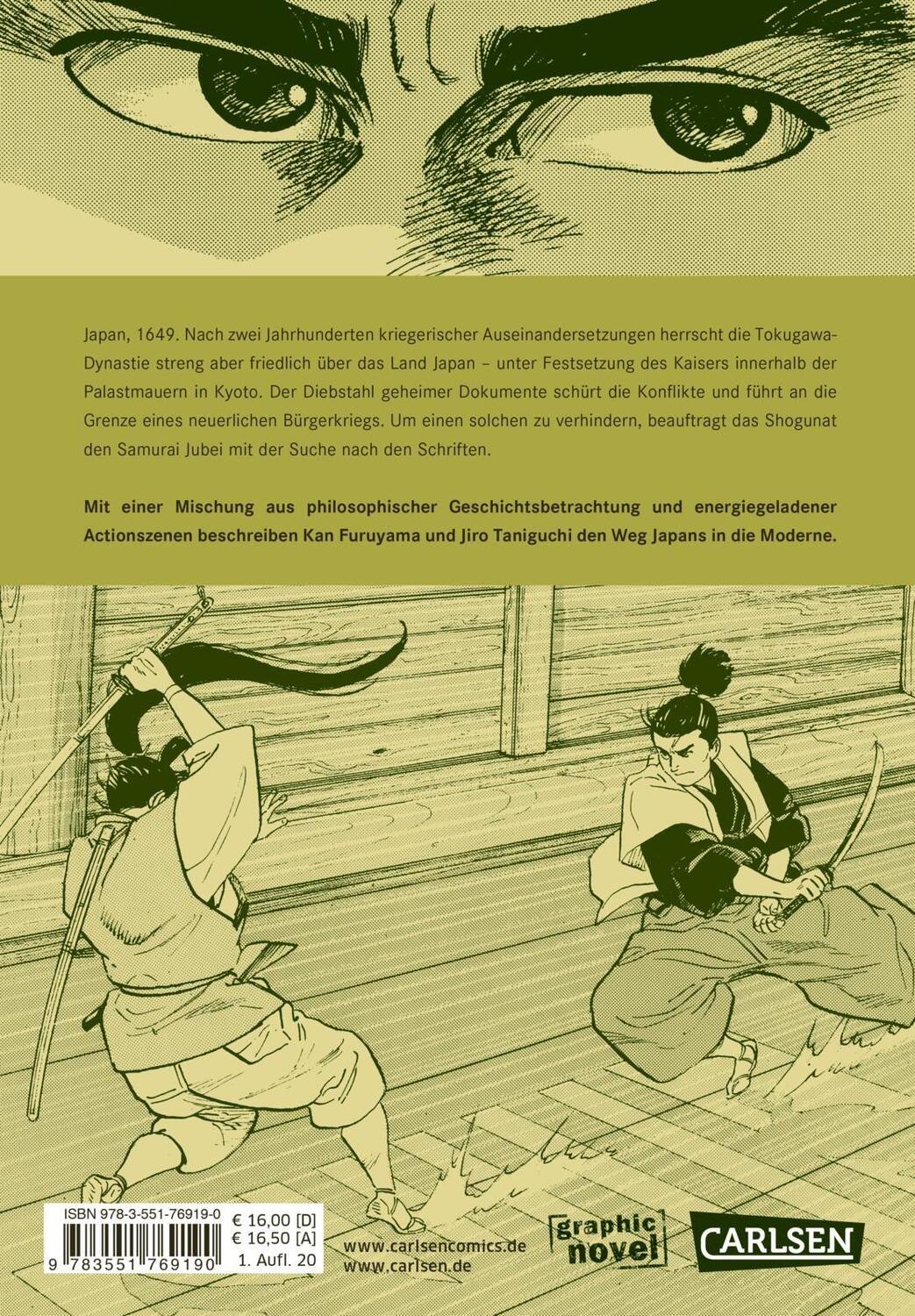 Rückseite: 9783551769190 | Die Schrift des Windes | Jiro Taniguchi (u. a.) | Taschenbuch | 248 S.