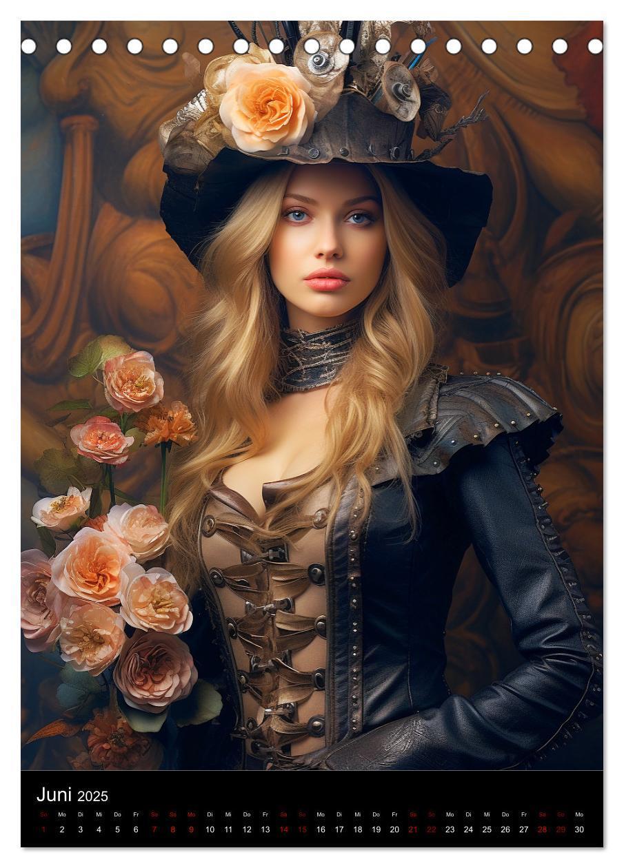 Bild: 9783435865666 | Steampunk. Faszinierend schöne Frauenportraits (Tischkalender 2025...