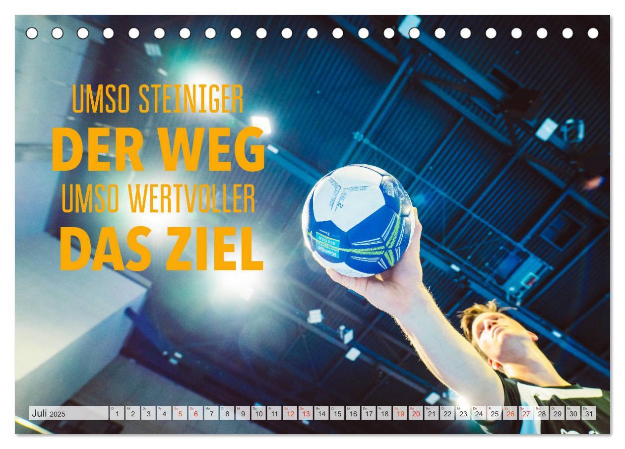 Bild: 9783435116492 | Positive Gedanken - Motivation und Handball (Tischkalender 2025 DIN...