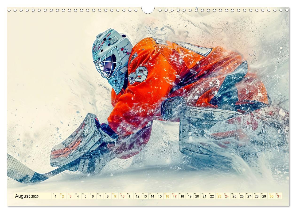 Bild: 9783383776939 | Eishockey - tolle Momente (Wandkalender 2025 DIN A3 quer), CALVENDO...