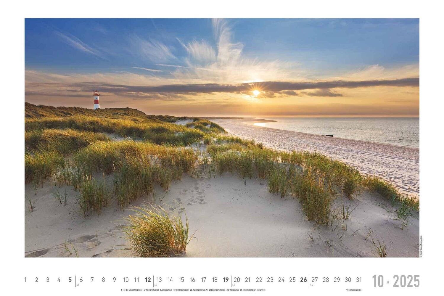 Bild: 4251732343392 | Seeblick 2025 - Bildkalender quer 49,5x33 cm - Sea View - die...