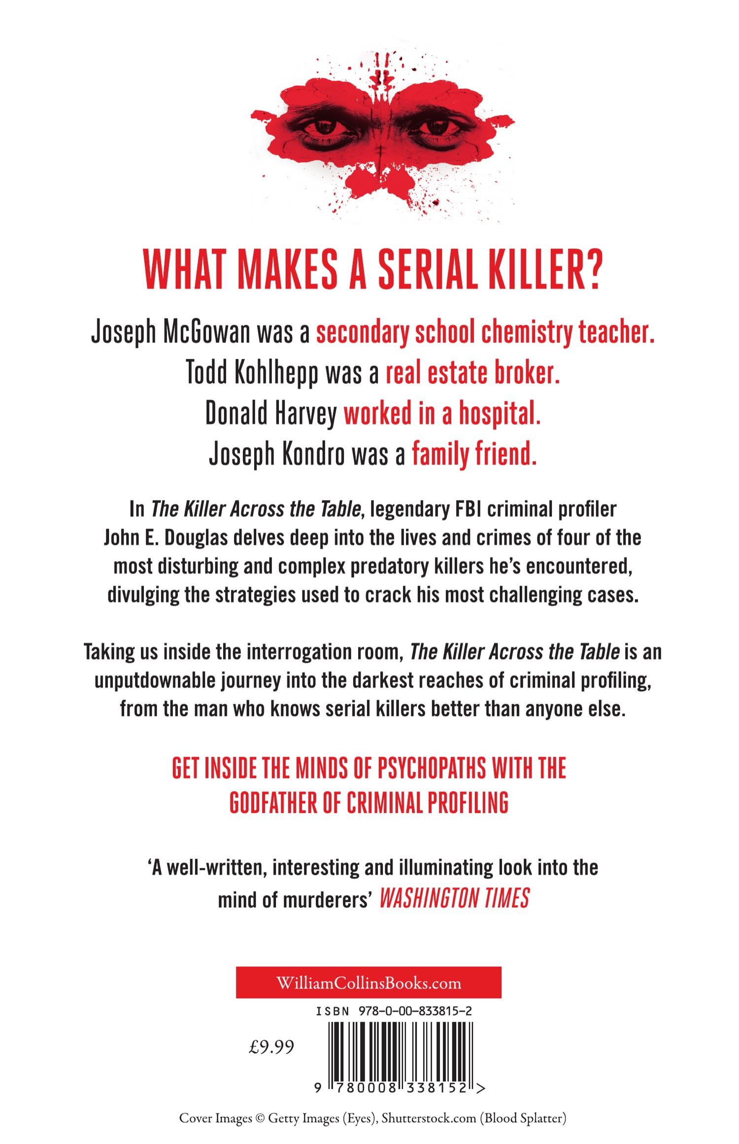 Rückseite: 9780008338152 | The Killer Across the Table | John E. Douglas (u. a.) | Taschenbuch