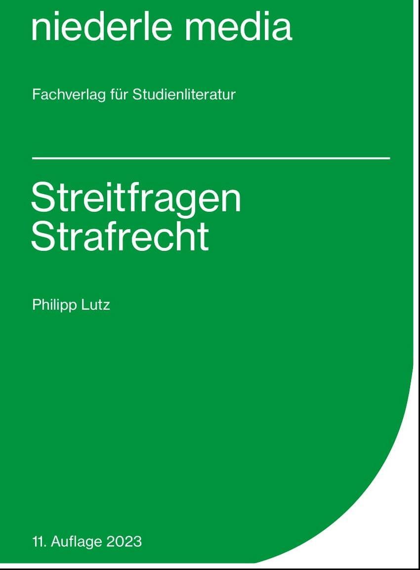 Cover: 9783867240444 | Streitfragen Strafrecht (62 Karteikarten) | Philipp Lutz | Stück