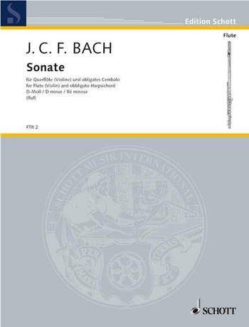 Cover: 9790001093200 | Sonata D minor | Johann Christoph Friedrich Bach | Buch | 1977