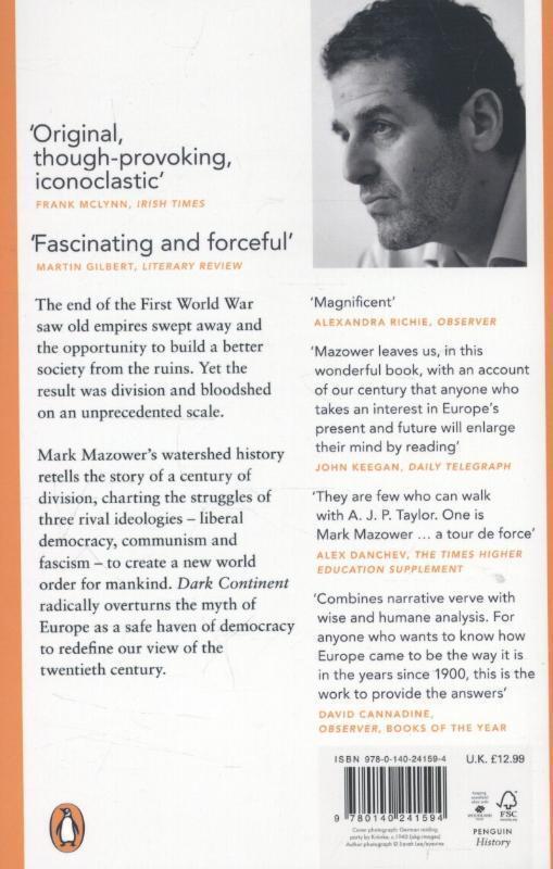 Rückseite: 9780140241594 | Dark Continent | Europe's Twentieth Century | Mark Mazower | Buch