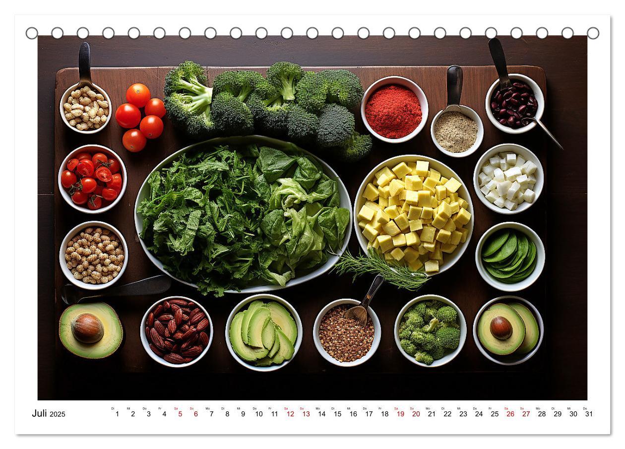 Bild: 9783383885310 | Ordentlich Low Carb (Tischkalender 2025 DIN A5 quer), CALVENDO...