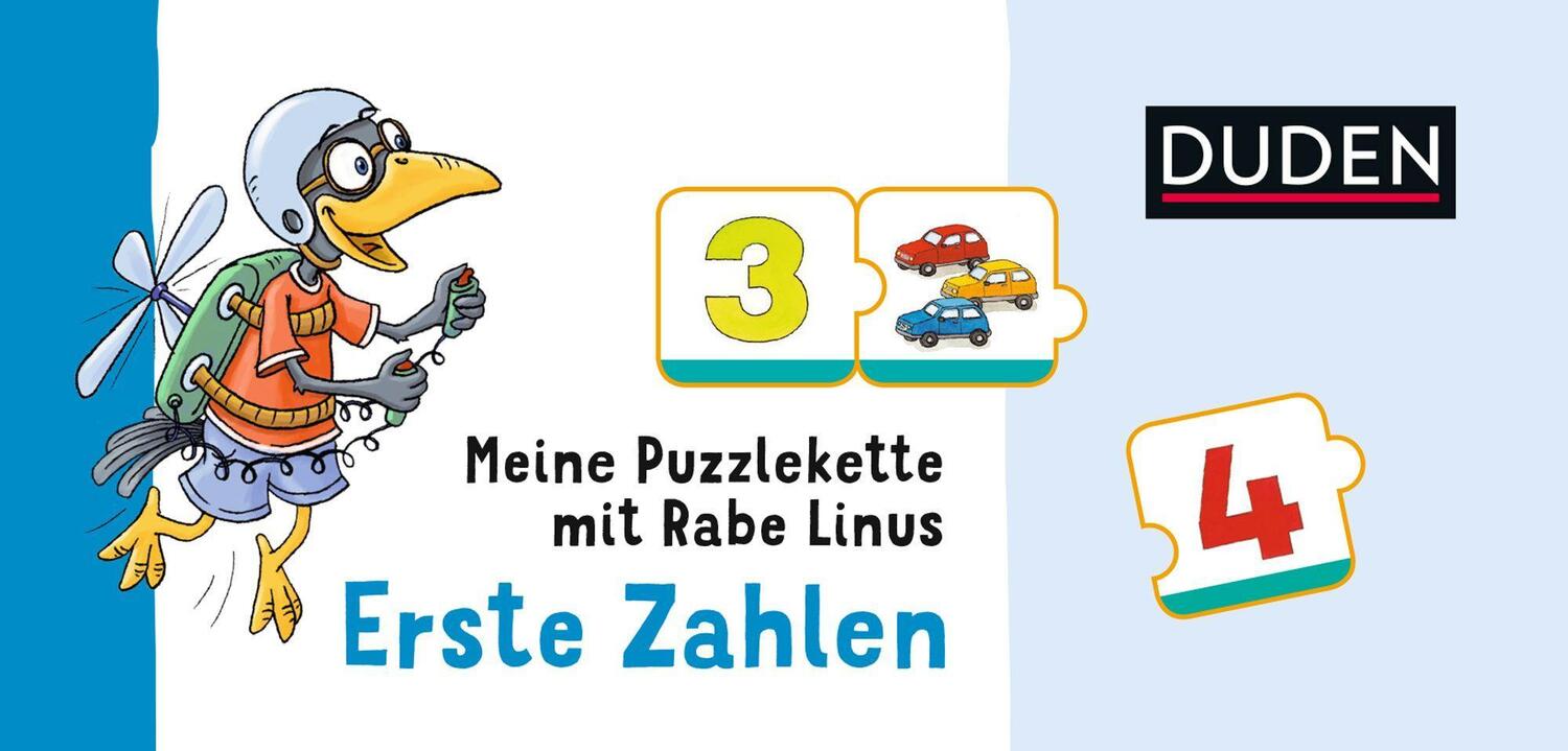 Cover: 9783411727865 | Meine Puzzlekette mit Rabe Linus - Erste Zahlen | Dorothee Raab | 2018