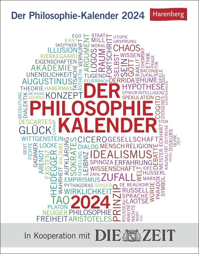Cover: 9783840031908 | Der Philosophie-Kalender Tagesabreißkalender 2024. Interessanter...