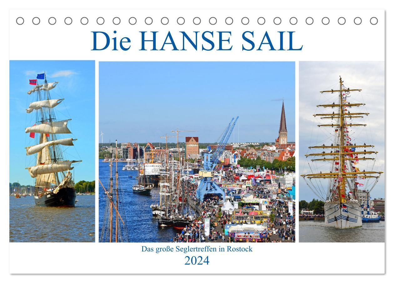Cover: 9783383706622 | Die HANSE SAIL Das große Seglertreffen in Rostock (Tischkalender...