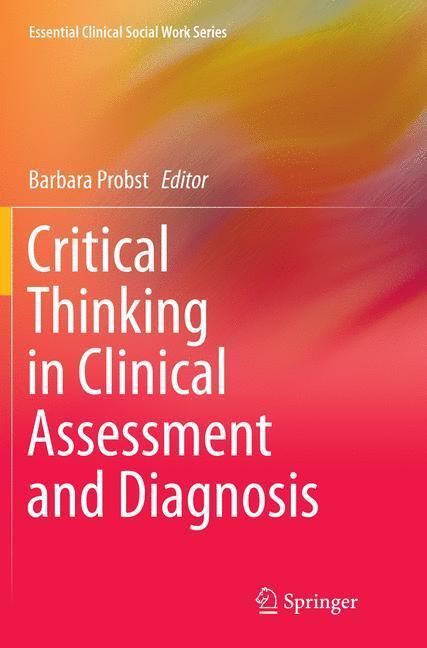 Cover: 9783319383118 | Critical Thinking in Clinical Assessment and Diagnosis | Probst | Buch