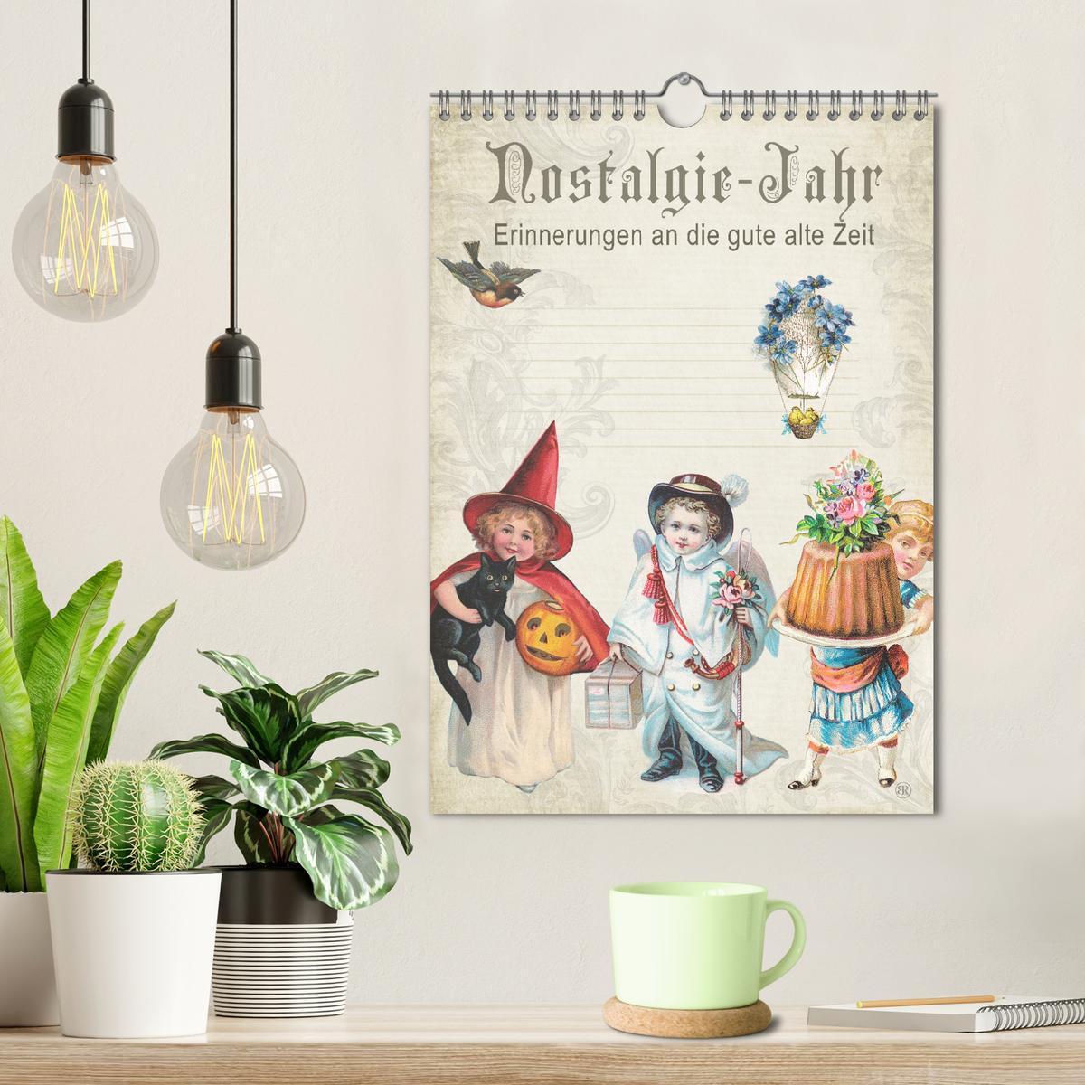 Bild: 9783457052051 | Nostalgie-Jahr, Motive aus alten Poesiealben (Wandkalender 2025 DIN...