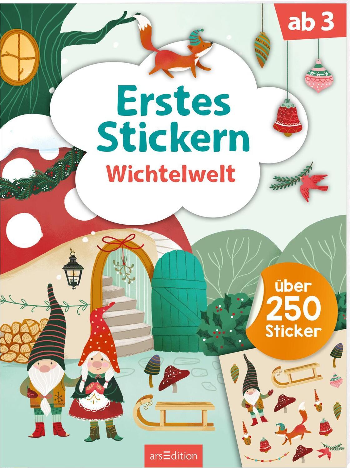 Cover: 9783845853741 | Erstes Stickern - Wichtelwelt | Über 250 Sticker | Taschenbuch | 40 S.