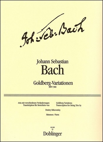 Cover: 9790012400516 | Goldberg Variationen BWV988 | Johann Sebastian Bach | Doblinger Verlag