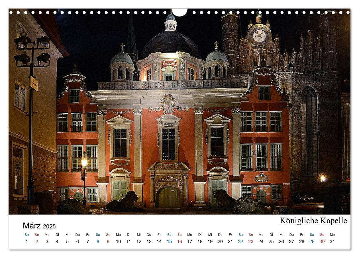 Bild: 9783435492077 | Das alte Danzig - Ein Stadtbummel am Abend (Wandkalender 2025 DIN...